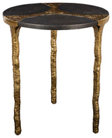 Thompson Aluminum End Table, Gold