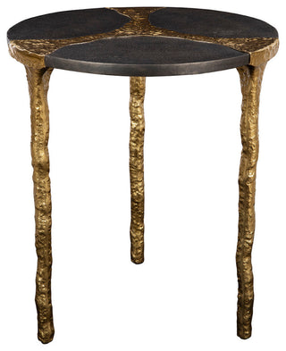 Thompson Aluminum End Table, Gold