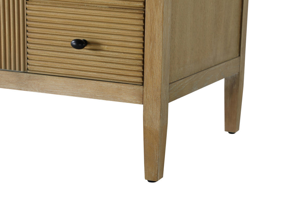 Home Living 42" Single Bathroom Vanity, Linen Oak