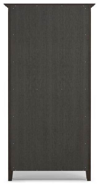 Amherst Solid Wood 36" 5 Shelf Bookcase, Hickory Brown