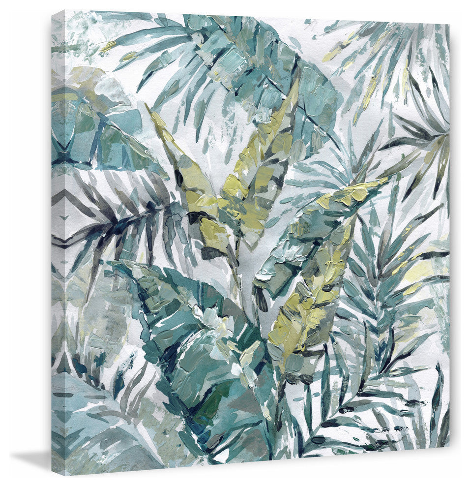 "Blissful" Painting Print on Wrapped Canvas, 18"x18"