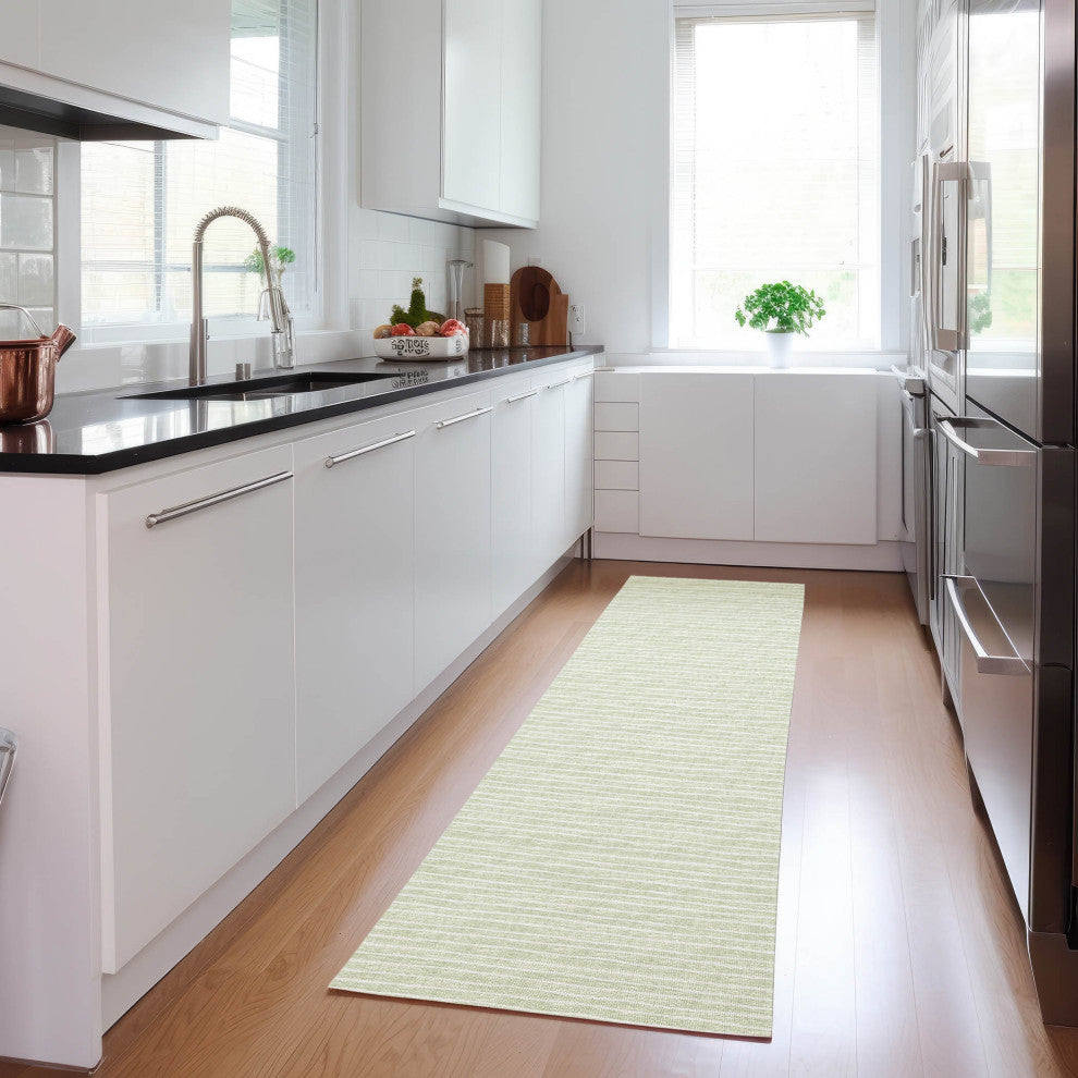 Indoor/Outdoor Laidley LA1 Mist Machine Washable 2'3" x 10' Rug