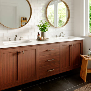 Karran 3-Hole 2-Handle Widespread Faucet With Pop-up Drain, Chrome
