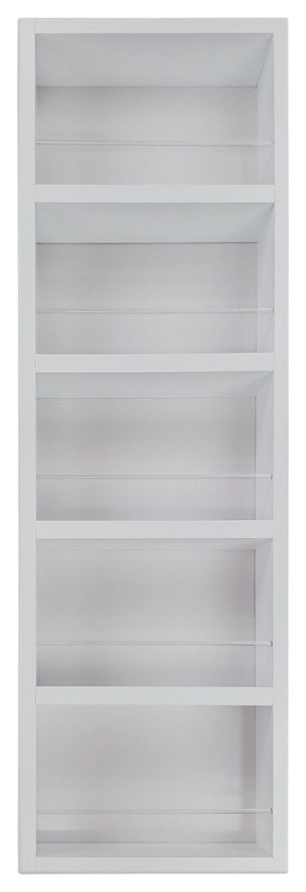Citrus White Enamel On the Wall Spice Rack 35"h x 14"w x 4.5"d