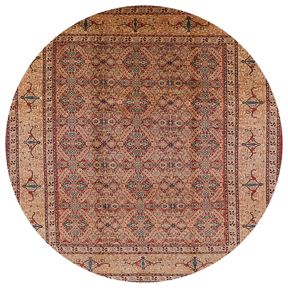 Ahgly Company Indoor Round Mid-Century Modern Area Rugs, 3' Round