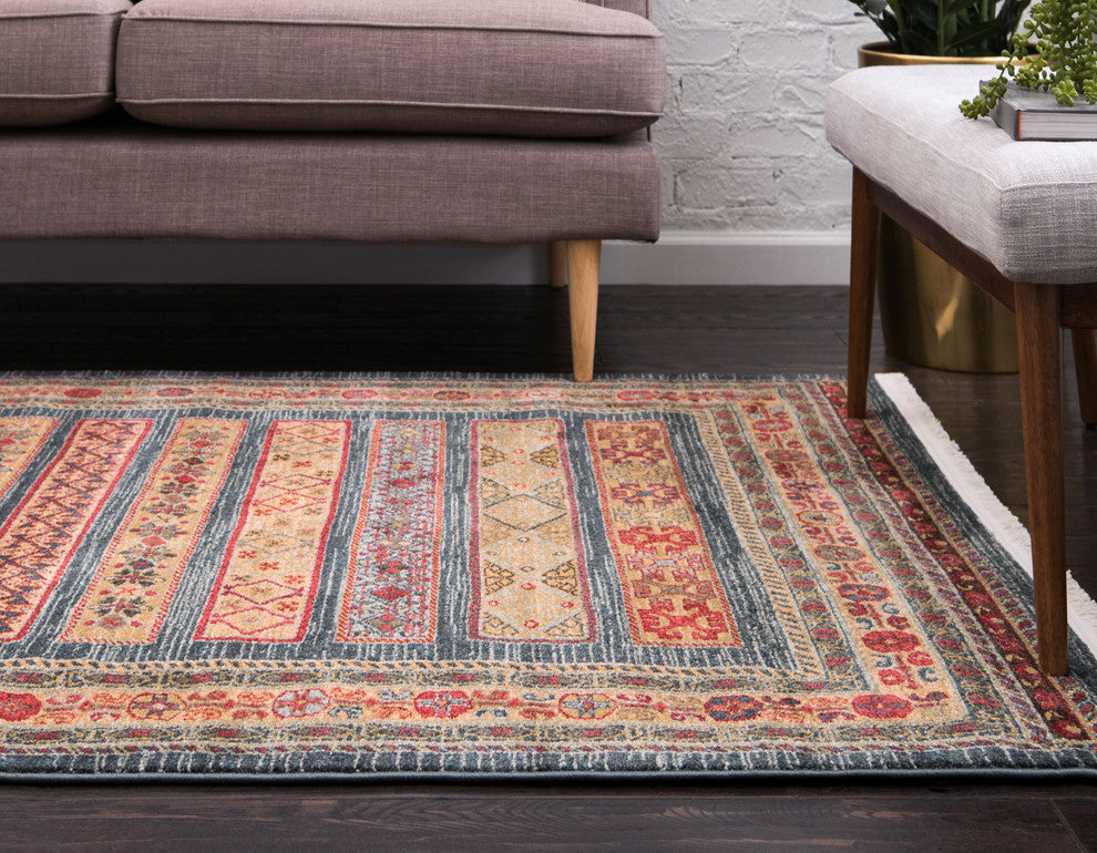 Unique Loom Blue Pasadena Fars 7' 0 x 10' 0 Area Rug