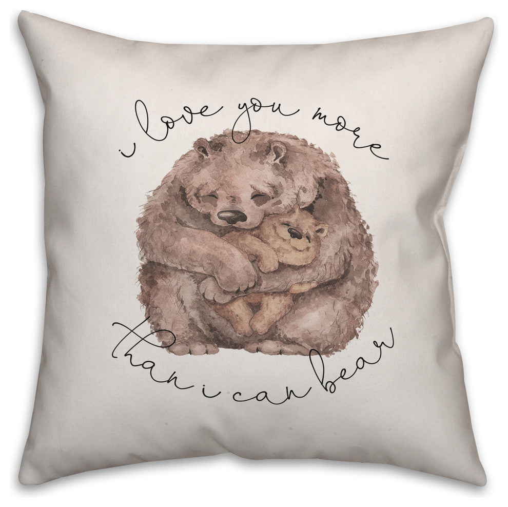 Love Bear 18x18 Throw Pillow