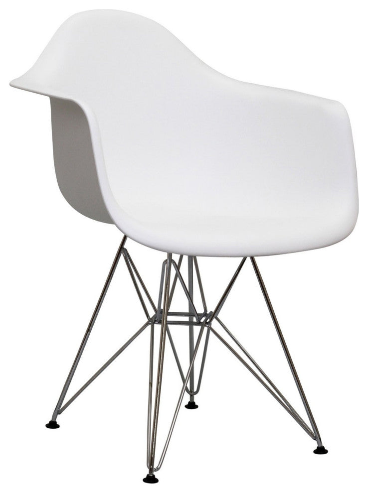 Modern White Paris Dining Armchair