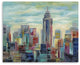 30" x 24" Vibrant NYC Skyline Canvas Wall Art