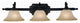 Dover Series Oil Rubbed Bronze 3 Light Bathroom Vanity Wall Fixture