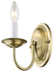 Home Basics Wall Sconce, Antique Brass