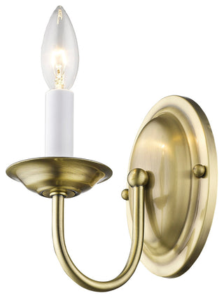 Home Basics Wall Sconce, Antique Brass