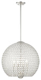 Brushed Nickel Casual, Sparkling, Shimmery, Transitional, Pendant