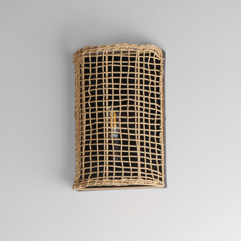 Maxim 22471 Cestino 13" Tall Wall Sconce - Weathered White