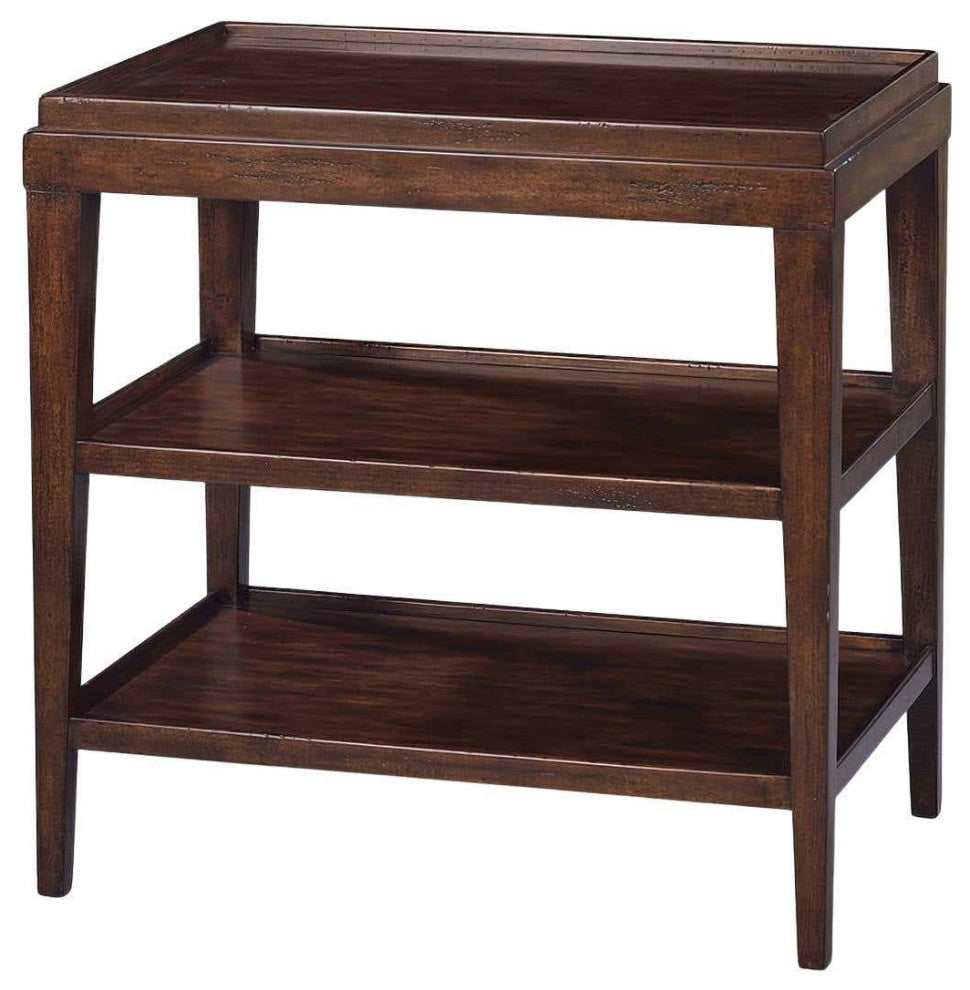 Classic Three-tier Side Table Rustic
