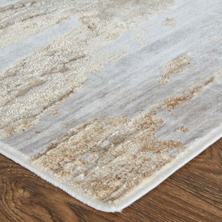 Corben R39G5 Transitional/Industrial/Casual Rug, Beige/Gray, 3'x5'