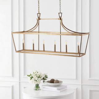 Safavieh Aroris 6 Light Pendant Gold Painted