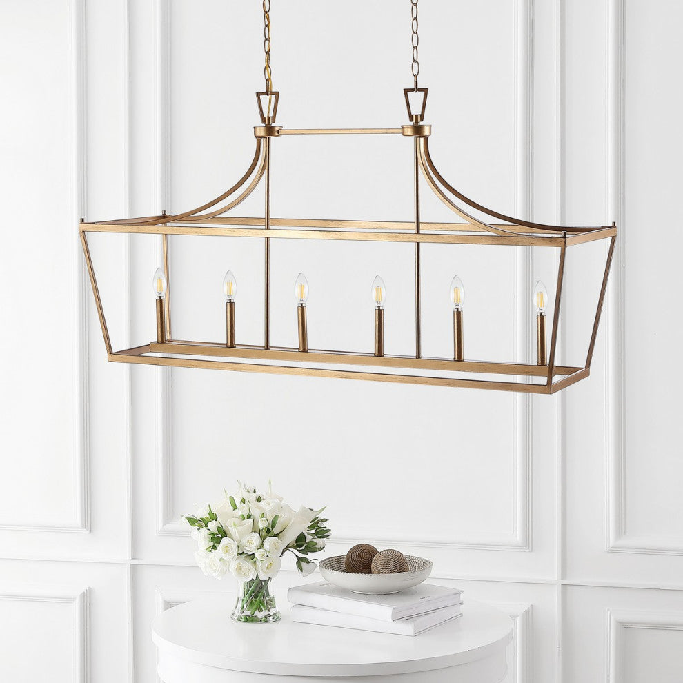 Safavieh Aroris 6 Light Pendant Gold Painted