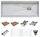 Ruvati 45" Workstation Kitchen Sink Undermount Stainless Steel, RVH8333