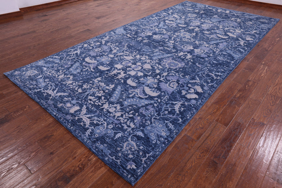 6' 11" X 14' 2" Modern Hand-Knotted Wool Rug Q11898