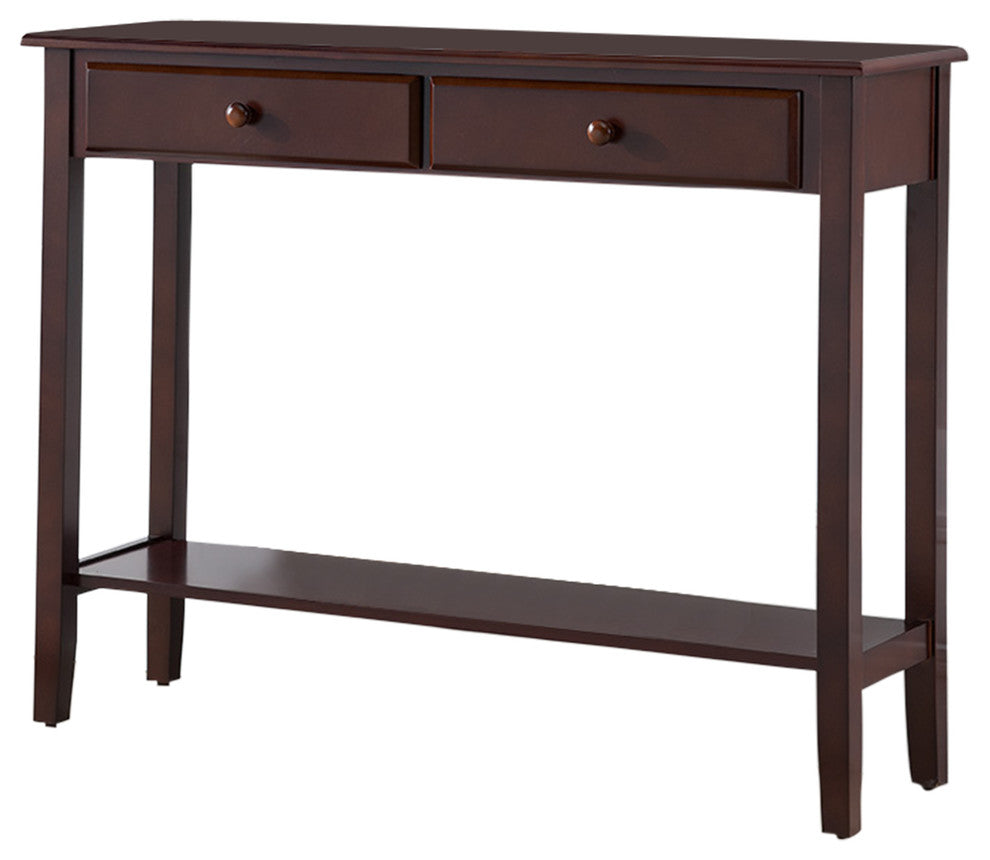 Tomag Wood Console Table, Walnut