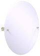 Carolina Crystal Frameless Oval Tilt Mirror with Beveled Edge, Polished Nickel