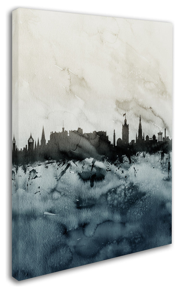 Michael Tompsett ''Edinburgh Skyline Tall'' Canvas Art, 35x47