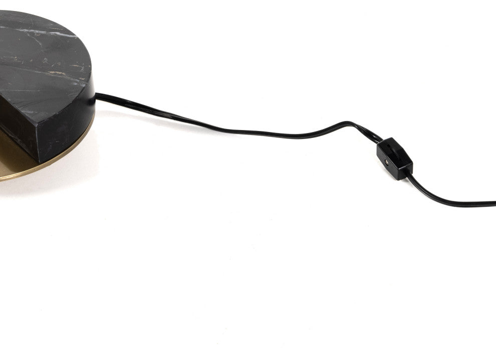 Zanda Table Lamp, Black Italian Marble