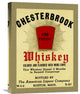 "Chesterbrook Whiskey" Stretched Canvas Giclee by Vintage Booze Labels, 17"x22"