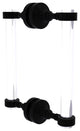 Pacific Grove 8" Groovy Accent Back to Back Shower Door Pull, Matte Black