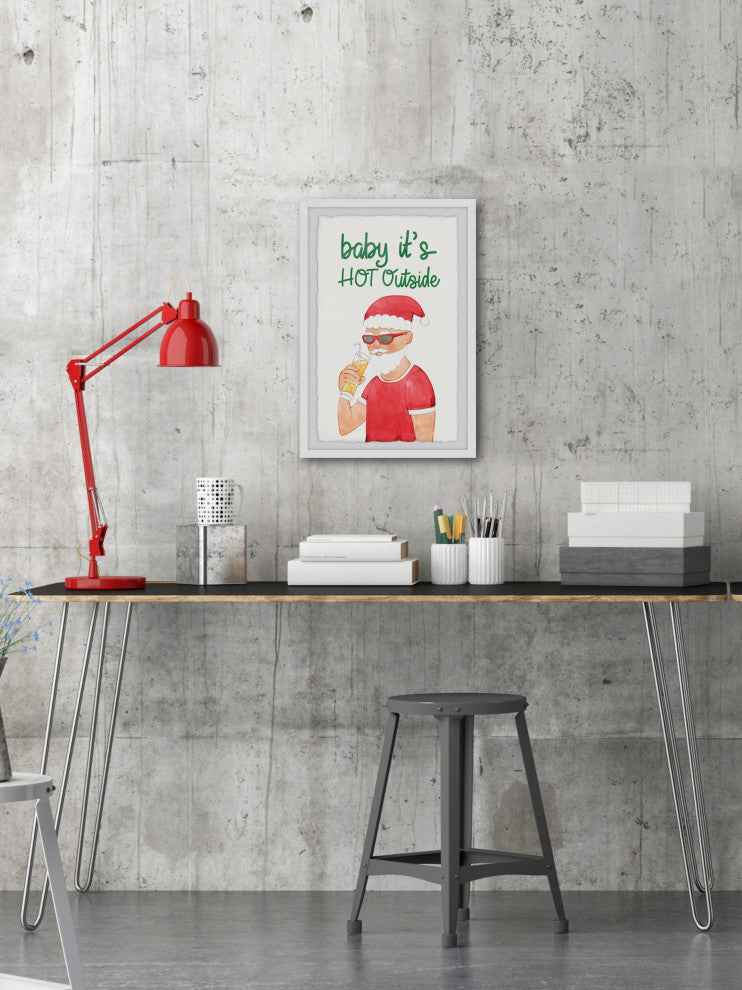 "Drink a Cold Lemonade" Framed Painting Print, 12x18