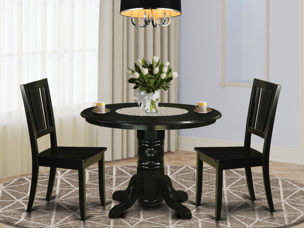 3 Pc Dinette Set For 2-Kitchen Table And 2 Dining Chairs