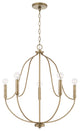 Capital Lighting, 447051AD, 25"Wx27"H 5-Light Chandelier