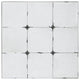 Benzara BM286308 Wall Mirror, Antique Black Square Metal Frame, Baroque Style