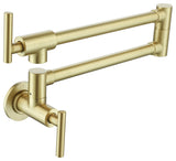 Elegant Lighting FAK-312 Gabriel 1.8 GPM Wall Mounted 1 Hole Pot - Brushed Gold