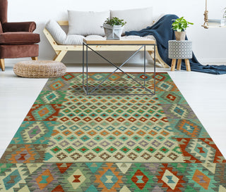 Sangat Kilim Annice Ivory/Rust Rug, 6'0x8'0