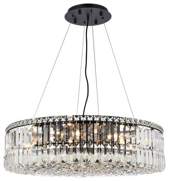 Elegant Lighting Value Maxime 12-Light Chandelier Black