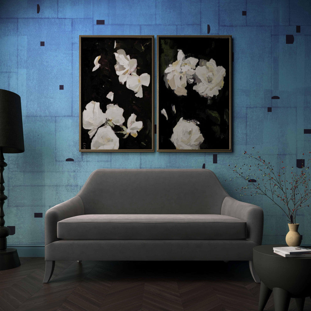 TOV Furniture Neveah Grey Velvet Loveseat