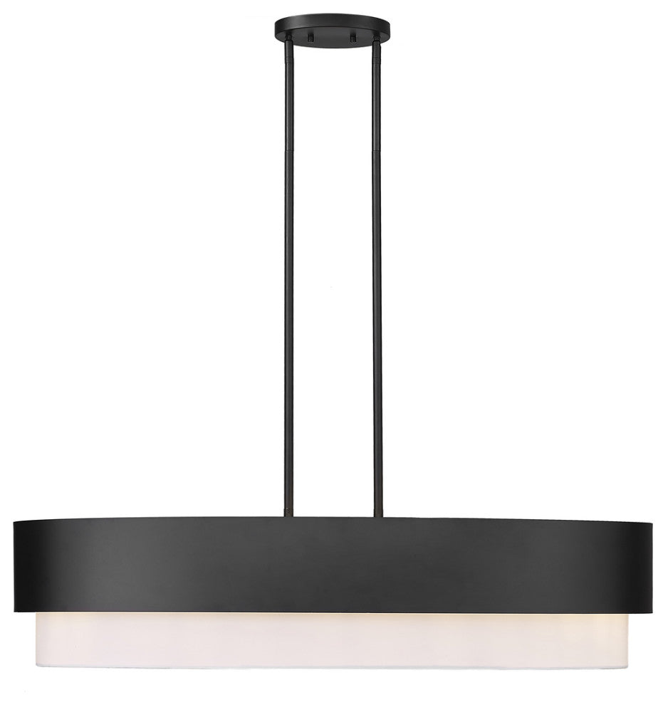 Z-LITE 5-Light Island, Matte Black