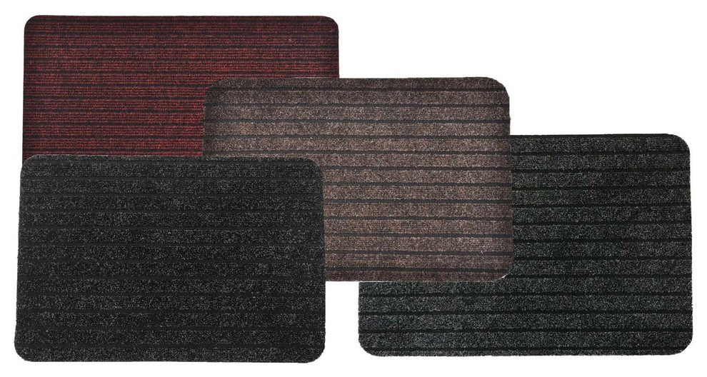 Outdoor Front Door Mat Chloe Polypropylene Latex Rug 24x16 Brown