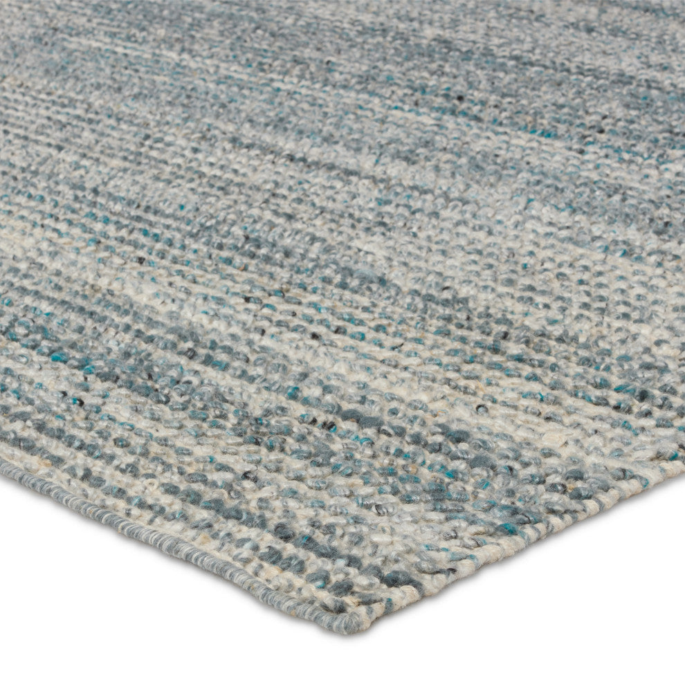 Jaipur Living Crispin Indoor/ Outdoor Solid Area Rug, Blue/White, 9'x12'