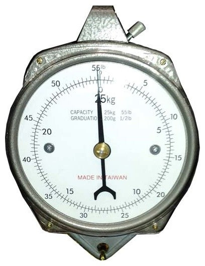 Accuzen Hanging Mechanical Dial Scale, 50 Pound