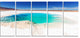 Beautiful Salinas Lake in Argentina, Landscape Canvas Art, 60"x28", 5 Panels