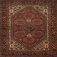 Ahgly Company Indoor Square Traditional Area Rugs, 4' Square