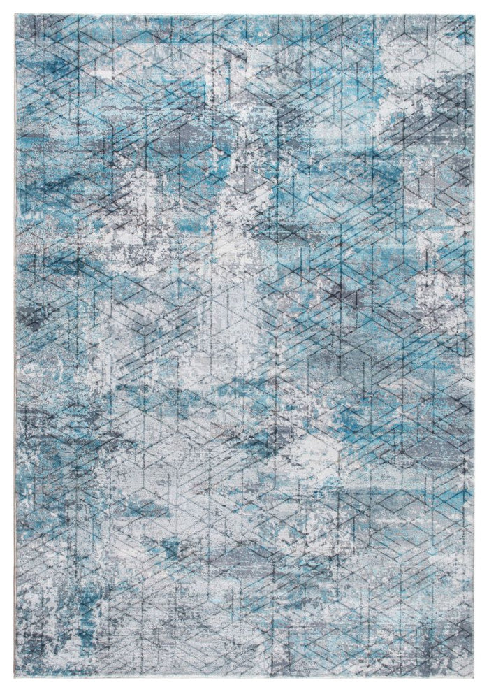 KAS Roxy 2805 Blue/Gray Genesis Area Rug, 5'x7'6"