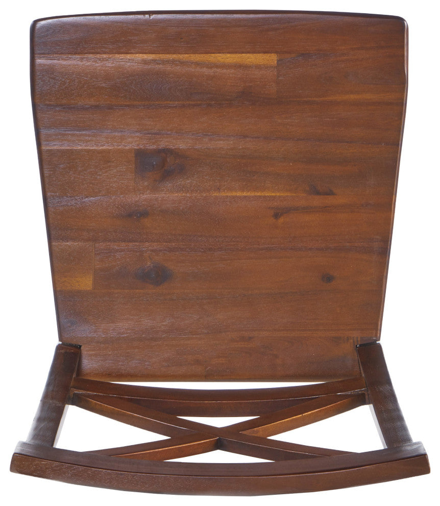 Heather Farmhouse Acacia Wood Dining Chair, Set of 2
