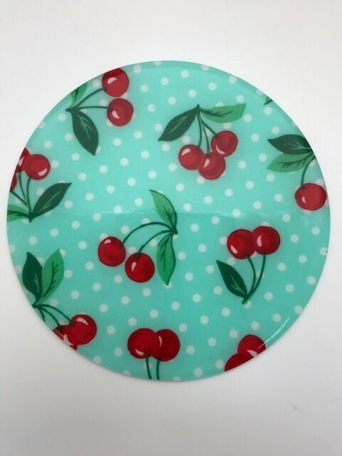 Andreas Cherry Dot Trivet, 8" Round