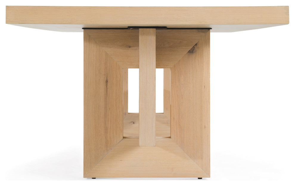Modrest Mineloa Modern Natural White Oak Dining Table