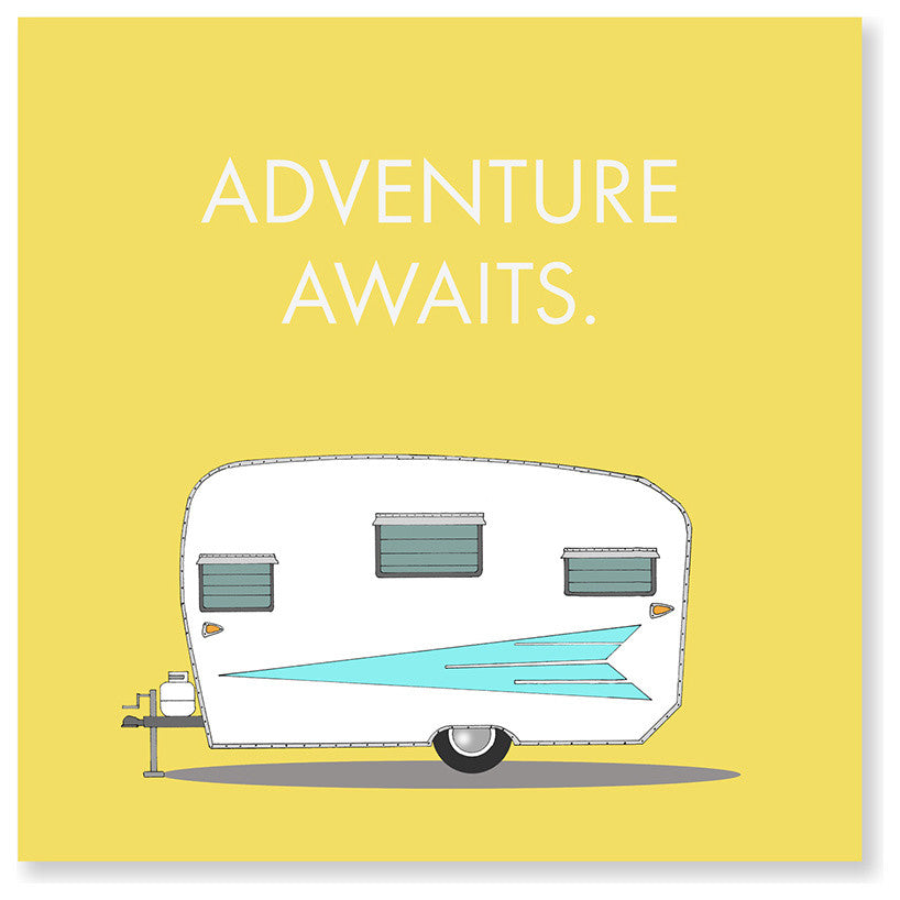 "Adventure Awaits" Fine Art Print by Annie L. Bailey, 12"x12"