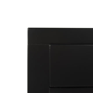 Safavieh Nero 3 Drawer Nightstand, Black